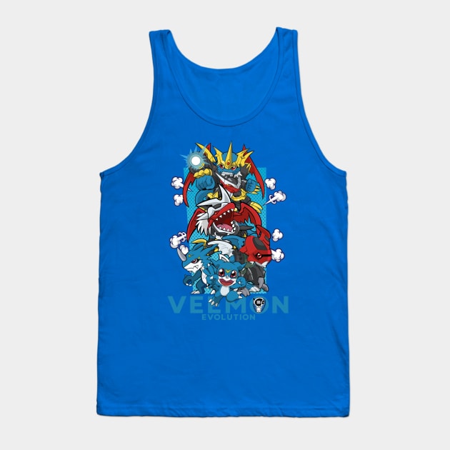 digimon veemon evolution Tank Top by DeeMON